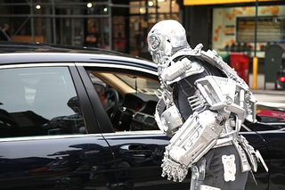 Illustration for article titled Terminator's T-800 Walks the Streets of Brooklyn